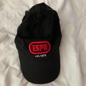 ESPN Adjustable hat black and red
